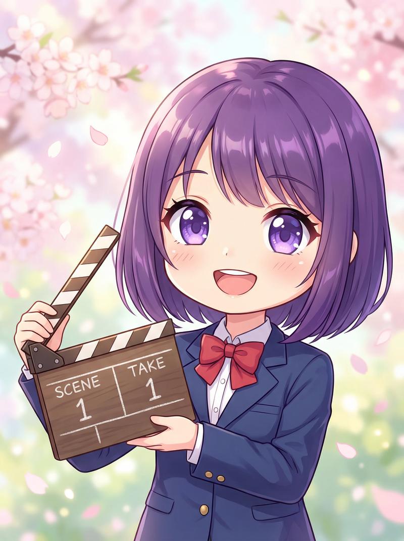 国产自拍美少女写真-紫发少女动漫角色