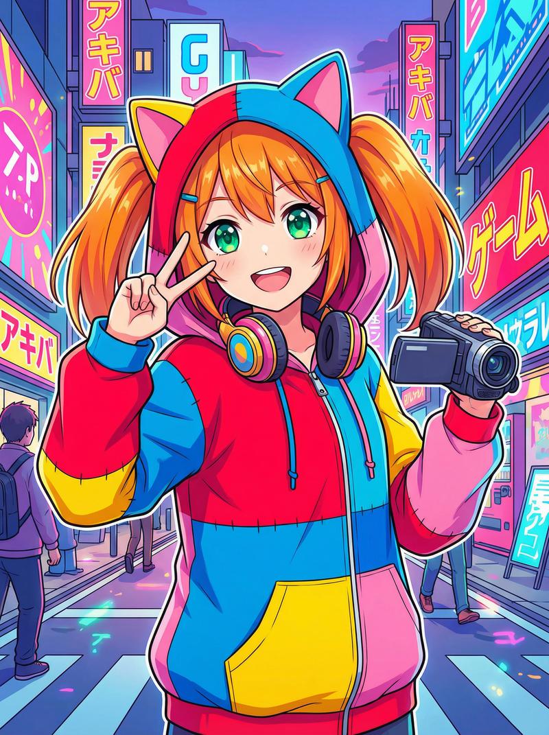 国产自拍动漫社区-元气橙发少女Cosplay