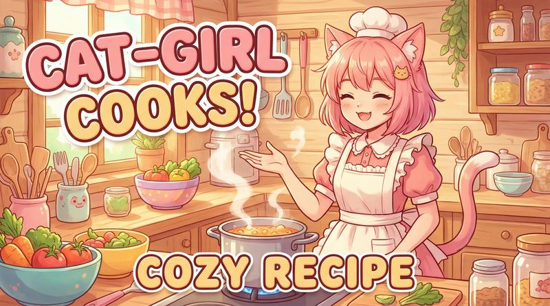 国产自拍生活动漫-猫娘厨房日记-美食动漫教程